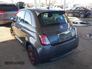 2018 FIAT 500e with VIN 3C3CFFGE7JT377434, listed as a IAAI auction lot 41670411 with 30,593 mi miles. Bid and sale history available at carsss.com. Image 3.