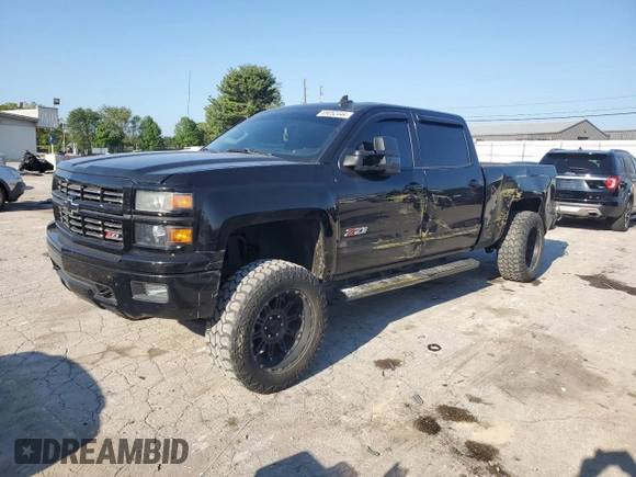 2015 Chevrolet Silverado 1500 LTZ with VIN 3GCUKSEC7FG455264, listed as a Copart auction lot 69052444 with 70,647 mi miles and Salvage Title. Bid and sale history available at carsss.com. Image 1.