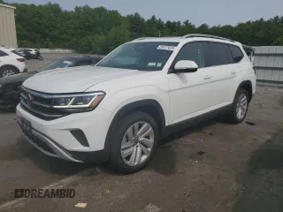 2021 Volkswagen Atlas SEL z VIN 1V2BR2CA7MC549227, wystawiony jako Copart lot #59127625 z przebiegiem 35 698 mil mil oraz Szkoda całkowita • Salvage title. Historia ofert i sprzedaży dostępna na DreamBid. Obrazek 1.