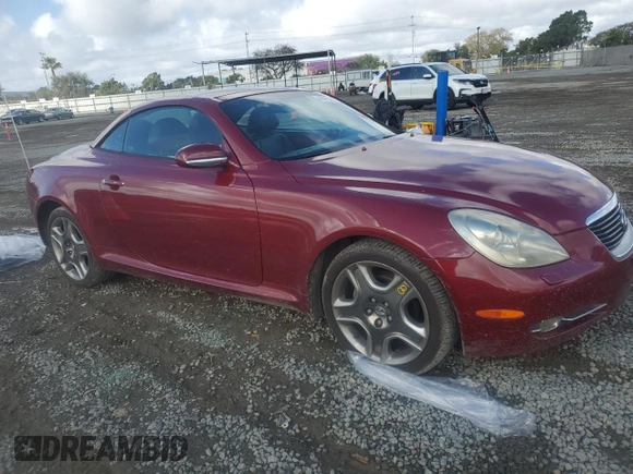 2006 Lexus SC 430 z VIN JTHFN48Y469000311, wystawiony jako Copart lot #45413615 z przebiegiem 155 357 mil mil oraz Szkoda całkowita • Salvage title. Historia ofert i sprzedaży dostępna na DreamBid. Obrazek 4.