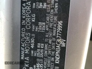 2020 Kia Sportage EX with VIN KNDPN3AC3L7779996, listed as a Copart auction lot 52311305 with 20,604 mi miles and Salvage title. Bid and sale history available at DreamBid. Image 14.