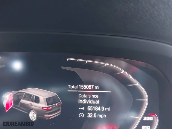 2019 BMW X7 xDrive40i with VIN 5UXCW2C53KL083874, listed as a IAAI auction lot 41280522 with 155,067 mi miles. Bid and sale history available at carsss.com. Image 14.