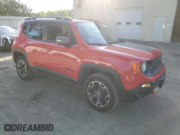 2015 Jeep Renegade Trailhawk with VIN ZACCJBCT2FPB39142, listed as a Copart auction lot 69213184 with 119,044 mi miles and Salvage Title. Bid and sale history available at DreamBid. Image 4.
