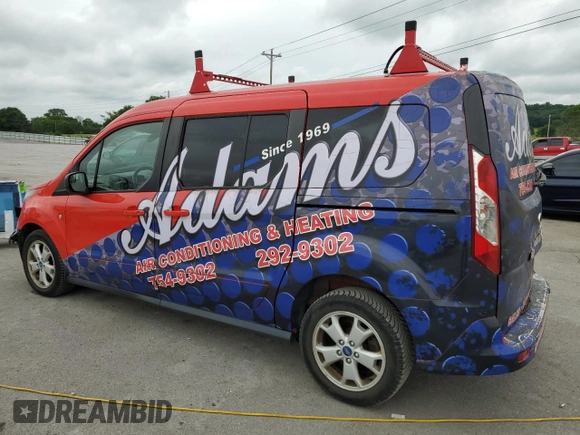 2015 Ford Transit Connect XLT with VIN NM0GE9F76F1196793, listed as a Copart auction lot 58938855 with 204,869 mi miles and Clean title. Bid and sale history available at DreamBid. Image 2.