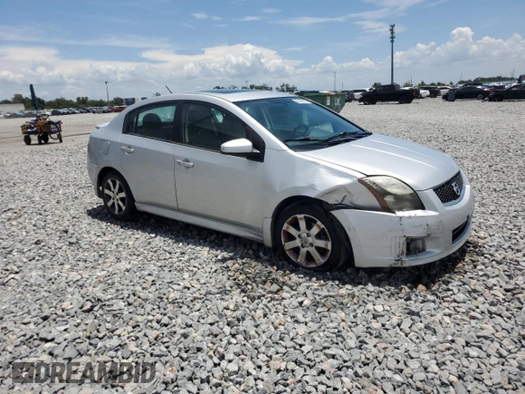 2012 Nissan Sentra S with VIN 3N1AB6AP7CL702095, listed as a Copart auction lot 60427205 with 165,267 mi miles and Salvage title. Bid and sale history available at DreamBid. Image 4.