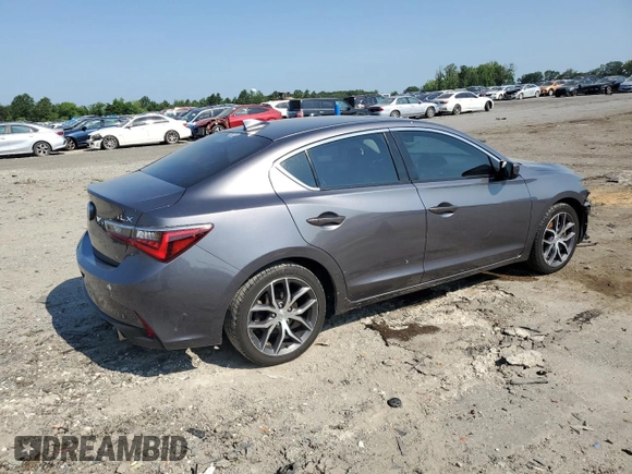 2020 Acura ILX Premium with VIN 19UDE2F77LA007630, listed as a Copart auction lot 62655785 with 102,941 mi miles and Salvage title. Bid and sale history available at DreamBid. Image 3.