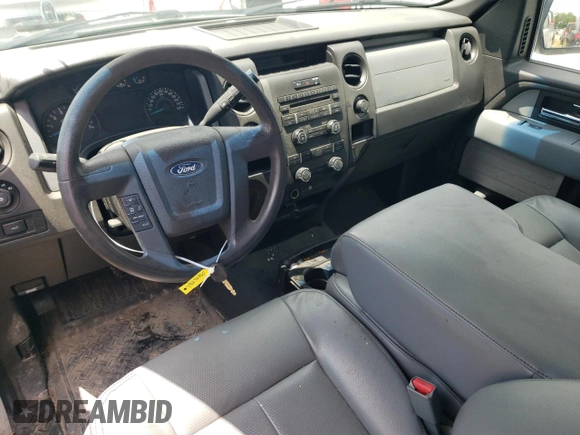 2013 Ford F-150 XL with VIN 1FTMF1EM0DKF06830, listed as a Copart auction lot 48296765 with 160,430 mi miles and Salvage title. Bid and sale history available at DreamBid. Image 8.