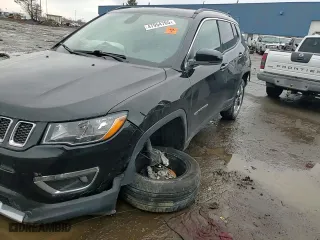 2020 Jeep Compass Limited with VIN 3C4NJDCB1LT252130, listed as a Copart auction lot 47954765 with 0 mi miles and Salvage Title. Bid and sale history available at carsss.com. Image 10.