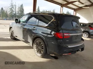 2021 Infiniti QX80 SENSORY with VIN JN8AZ2BC4M9475864, listed as a IAAI auction lot 41418111 with 61,878 mi miles. Bid and sale history available at carsss.com. Image 3.