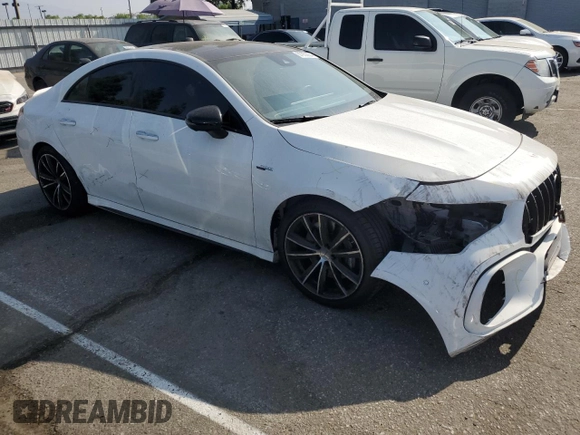 2021 Mercedes-Benz CLA 45 AMG with VIN W1K5J5DB9MN178970, listed as a Copart auction lot 67955604 with 21,947 mi miles and Salvage Title. Bid and sale history available at DreamBid. Image 4.