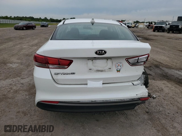 2016 Kia Optima LX with VIN 5XXGT4L33GG056316, listed as a Copart auction lot 54840435 with 109,397 mi miles and Salvage title. Bid and sale history available at DreamBid. Image 6.