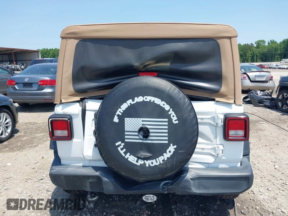 2019 Jeep Wrangler Unlimited Sport S with VIN 1C4HJXDN2KW508341, listed as a IAAI auction lot 42286619 with 49,410 mi miles and . Bid and sale history available at DreamBid. Image 16.