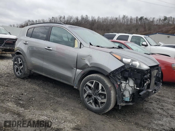 2021 Kia Sportage EX z VIN KNDPNCAC3M7920535, wystawiony jako Copart lot #47572405 z przebiegiem 22 630 mil mil oraz Szkoda całkowita • Salvage title. Historia ofert i sprzedaży dostępna na DreamBid. Obrazek 4.