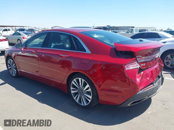 2017 Lincoln MKZ Hybrid Reserve with VIN 3LN6L5MU3HR603169, listed as a IAAI auction lot 42097492 with 58,930 mi miles. Bid and sale history available at carsss.com. Image 3.