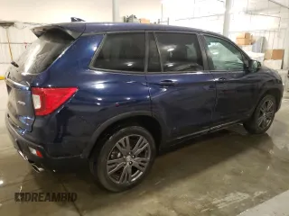 2021 Honda Passport EX-L with VIN 5FNYF8H50MB016075, listed as a Copart auction lot 44127035 with 18,707 mi miles and Salvage Title. Bid and sale history available at DreamBid. Image 3.