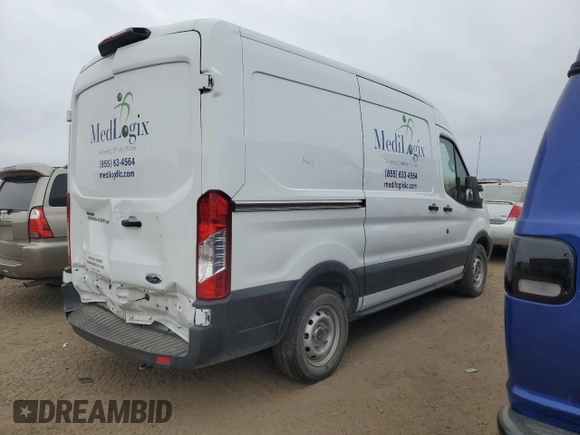 2019 Ford Transit with VIN 1FTYE1CM6KKB06789, listed as a Copart auction lot 44829875 with 98,252 mi miles and Salvage Title. Bid and sale history available at DreamBid. Image 3.