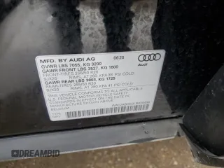 2020 Audi e-tron Sportback Premium Plus z VIN WA12ABGE3LB035458, wystawiony jako Copart lot #80768364 z przebiegiem 22 823 mil mil oraz Szkoda całkowita • Salvage title. Historia ofert i sprzedaży dostępna na DreamBid. Obrazek 12.