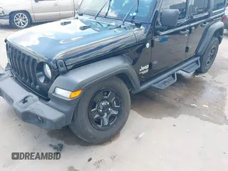 2019 Jeep Wrangler Unlimited Sport S with VIN 1C4HJXDG9KW653488, listed as a IAAI auction lot 42275297 with Not provided miles and . Bid and sale history available at DreamBid. Image 18.