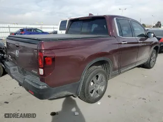 2020 Honda Ridgeline RTL-E with VIN 5FPYK3F76LB005283, listed as a Copart auction lot 43665005 with 28,284 mi miles and Salvage Title. Bid and sale history available at carsss.com. Image 3.