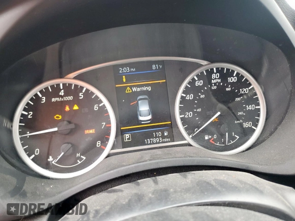 2019 Nissan Sentra S with VIN 3N1AB7AP7KY307809, listed as a Copart auction lot 54735005 with 137,893 mi miles and Clean Title. Bid and sale history available at DreamBid. Image 9.