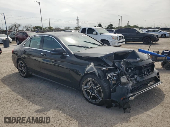 2020 Mercedes-Benz C 300 with VIN 55SWF8EB3LU325604, listed as a Copart auction lot 46177275 with Not provided miles and Non repairable. Bid and sale history available at DreamBid. Image 4.