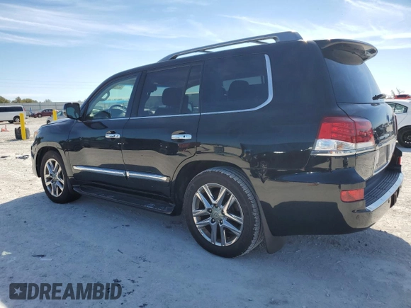 2015 Lexus LX 570 with VIN JTJHY7AX7F4165803, listed as a Copart auction lot 42799625 with 157,666 mi miles and Salvage Title. Bid and sale history available at DreamBid. Image 2.