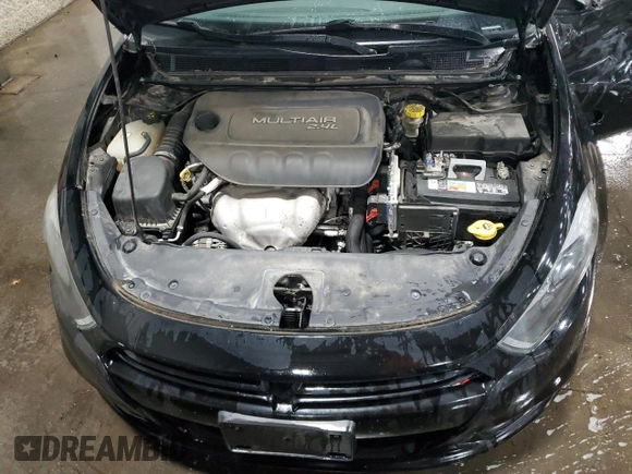 2015 Dodge Dart SXT with VIN 1C3CDFBB7FD128065, listed as a Copart auction lot 56780285 with 110,375 mi miles and Salvage title. Bid and sale history available at DreamBid. Image 11.