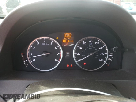 2017 Acura RDX with VIN 5J8TB4H37HL024336, listed as a Copart auction lot 50555715 with 69,009 mi miles and Salvage Title. Bid and sale history available at carsss.com. Image 9.