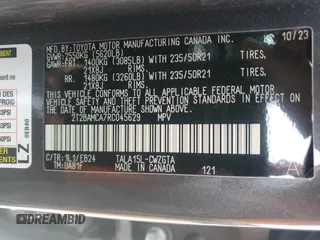 2024 Lexus RX with VIN 2T2BAMCA7RC045629, listed as a Copart auction lot 44222195 with 16,964 mi miles and Salvage Title. Bid and sale history available at carsss.com. Image 12.