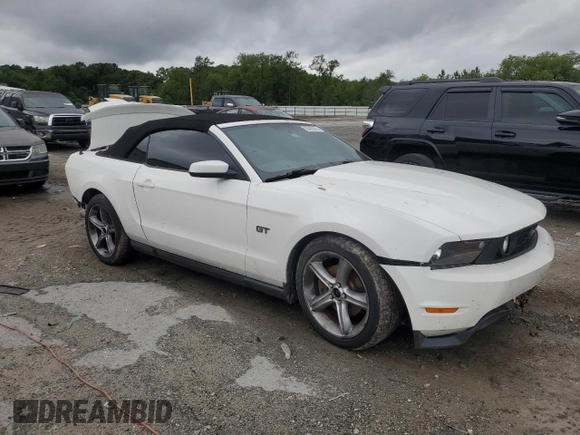 2010 Ford Mustang GT with VIN 1ZVBP8FH6A5158120, listed as a Copart auction lot 56406595 with 114,341 mi miles and Salvage title. Bid and sale history available at DreamBid. Image 4.