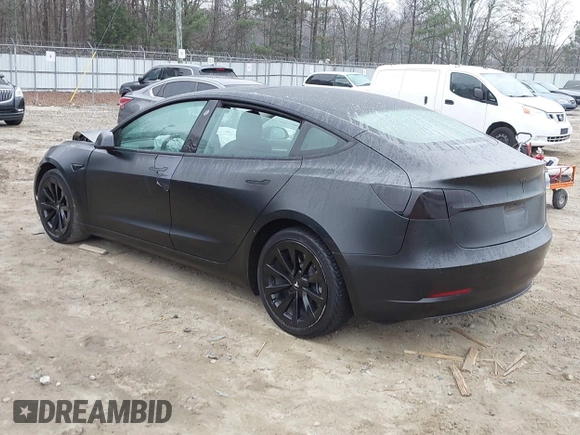2022 Tesla Model 3 with VIN 5YJ3E1EA6NF186383, listed as a IAAI auction lot 41168967 with Not Provided miles and . Bid and sale history available at DreamBid. Image 3.