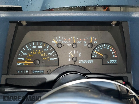 1989 Chevrolet Cavalier with VIN 1G1JC1113KJ278292, listed as a Copart auction lot 44942375 with 85,604 mi miles and Salvage Title. Bid and sale history available at DreamBid. Image 9.
