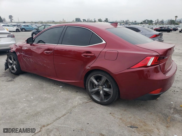 2015 Lexus IS 350 with VIN JTHCE1D22F5006666, listed as a Copart auction lot 50836345 with 164,612 mi miles and Salvage Title. Bid and sale history available at carsss.com. Image 2.