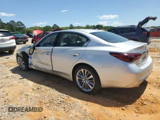 2020 Infiniti Q50 Luxe with VIN JN1EV7AP2LM206478, listed as a Copart auction lot 52790755 with 93,569 mi miles and Salvage title. Bid and sale history available at DreamBid. Image 2.