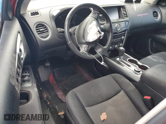 2017 Nissan Pathfinder SL with VIN 5N1DR2MM2HC648722, listed as a Copart auction lot 54918265 with 160,575 mi miles and Salvage Title. Bid and sale history available at DreamBid. Image 8.