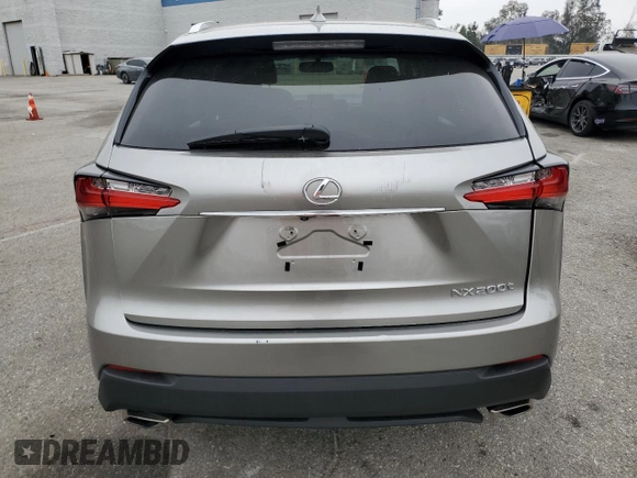 2017 Lexus NX with VIN JTJYARBZ4H2070159, listed as a Copart auction lot 50662165 with 64,289 mi miles and Salvage Title. Bid and sale history available at carsss.com. Image 6.
