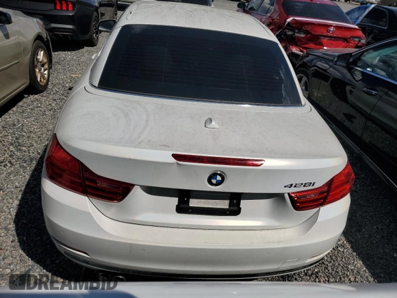 2014 BMW 4 Series 428i with VIN WBA3V7C58EP770621, listed as a Copart auction lot 72021844 with 61,475 mi miles and Salvage Title. Bid and sale history available at DreamBid. Image 6.