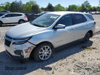 2022 Chevrolet Equinox LT z VIN 3GNAXKEV0NL204802, wystawiony jako Copart lot #55891675 z przebiegiem 60 534 mil mil oraz Szkoda całkowita • Salvage title. Historia ofert i sprzedaży dostępna na DreamBid. Obrazek 1.