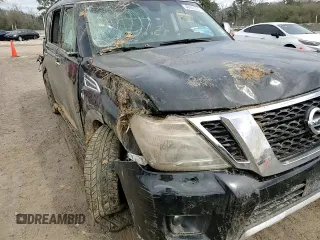 2017 Nissan Armada Platinum with VIN JN8AY2NF8H9301150, listed as a Copart auction lot 48145165 with 121,835 mi miles and Salvage Title. Bid and sale history available at carsss.com. Image 11.