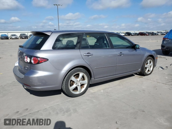 2006 Mazda 6 S Sport VE with VIN 1YVHP82D165M35595, listed as a Copart auction lot 59902814 with 124,566 mi miles and Clean Title. Bid and sale history available at carsss.com. Image 3.