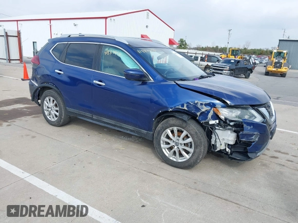 2018 Nissan Rogue SV with VIN 5N1AT2MV5JC711525, listed as a IAAI auction lot 41887956 with 153,893 mi miles. Bid and sale history available at carsss.com. Image 1.