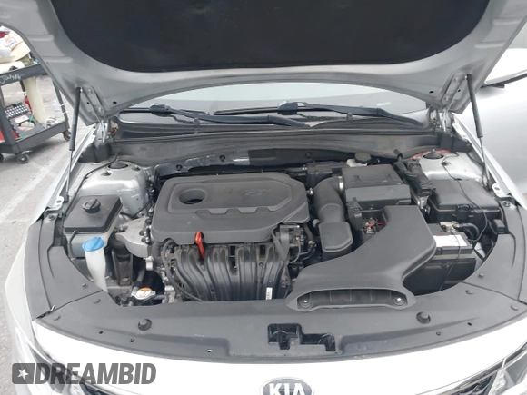 2018 Kia Optima S with VIN 5XXGT4L35JG216039, listed as a IAAI auction lot 42451216 with 91,679 mi miles and . Bid and sale history available at DreamBid. Image 10.