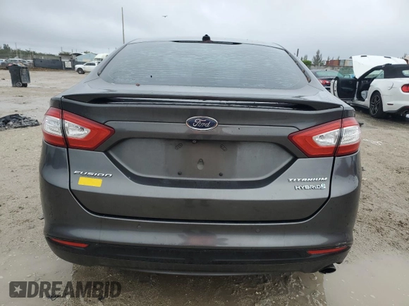 2016 Ford Fusion Titanium Hybrid with VIN 3FA6P0RU1GR204009, listed as a Copart auction lot 89110025 with 114,578 mi miles and Salvage Title. Bid and sale history available at carsss.com. Image 6.