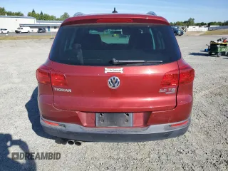 2013 Volkswagen Tiguan SE with VIN WVGBV7AX9DW012368, listed as a Copart auction lot 57244975 with 177,810 mi miles and Salvage title. Bid and sale history available at DreamBid. Image 6.