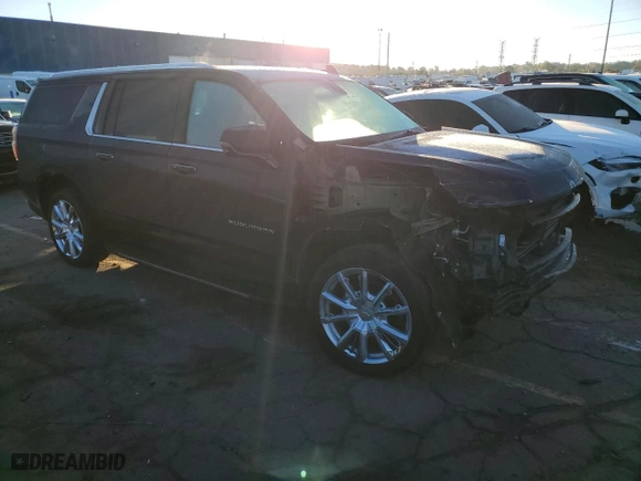 2021 Chevrolet Suburban High Country with VIN 1GNSKGKL4MR288794, listed as a Copart auction lot 76578114 with 129,775 mi miles and Salvage Title. Bid and sale history available at carsss.com. Image 4.