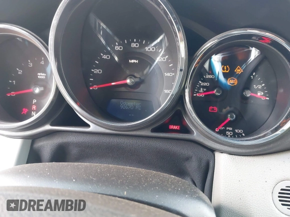 2011 Cadillac CTS with VIN 1G6DM1ED9B0107576, listed as a IAAI auction lot 41638569 with 91,670 mi miles and . Bid and sale history available at DreamBid. Image 7.