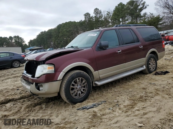 2010 Ford Expedition EL Eddie Bauer with VIN 1FMJK1J58AEB60092, listed as a Copart auction lot 85737164 with 95,388 mi miles and Salvage Title. Bid and sale history available at carsss.com. Image 1.