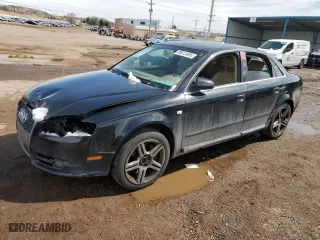 2008 Audi A4 2.0T with VIN WAUDF78E68A057993, listed as a Copart auction lot 49513495 with 0 mi miles and Salvage Title. Bid and sale history available at carsss.com. Image 1.
