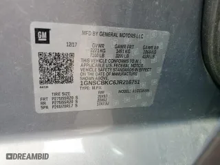 2018 Chevrolet Tahoe LT with VIN 1GNSCBKC6JR216751, listed as a Copart auction lot 46903545 with 183,499 mi miles and Salvage Title. Bid and sale history available at carsss.com. Image 15.