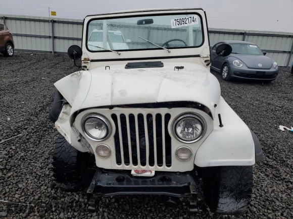 1981 Jeep CJ z VIN 1JCBM85E9BT029304, wystawiony jako Copart lot #75092174 z przebiegiem 49 288 mil mil oraz Szkody całkowita. Historia ofert i sprzedaży dostępna na DreamBid. Obrazek 5.